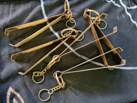 Charcoal Tongs - Brass Goldtone