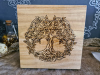 Celtic Wooden Box - larger