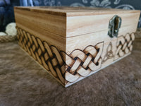 Celtic Wooden Box - larger