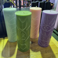 Intuitively Carved Ritual Candles