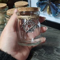 Corked Jar with pentacle charm