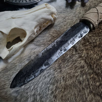 Forged Antler Athame #02