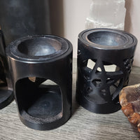 Black Soapstone Oil Burner