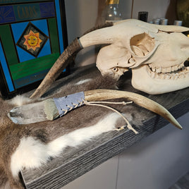 Antler Wand with Quartz