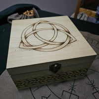 Celtic Wooden Box - larger