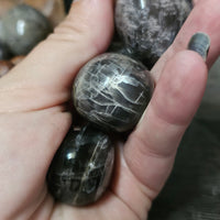 Black Moonstone - Round Tumbles