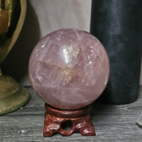 Lavender Rose Quartz Sphere #1
