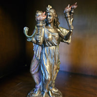 Hekate triple form ~ bronze statue