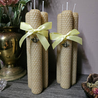 Handrolled Beeswax Candles - 3pk