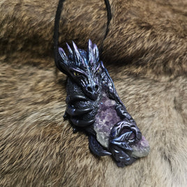 Dragon Pendant #02 - Amethyst