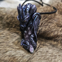 Dragon Pendant #02 - Amethyst