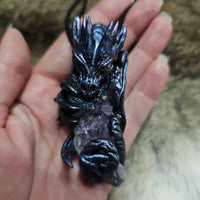 Dragon Pendant #02 - Amethyst