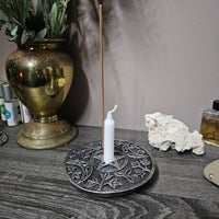 Triple Moon Incense & Candle Holder