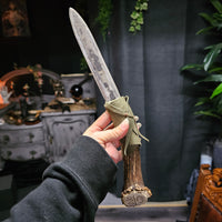 Forged Antler Athame #03