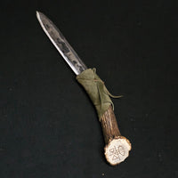 Forged Antler Athame #03