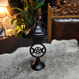 Metal Incense Burner - Triple Moon