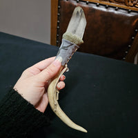 Antler Wand with Quartz