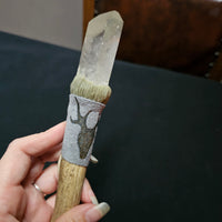 Antler Wand with Quartz