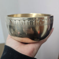 Tibetan Singing Bowl - Etched