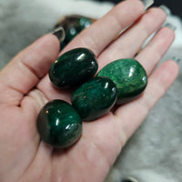 Fuchsite - tumbled stones