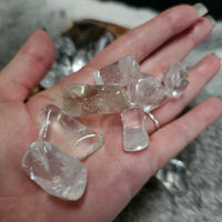 Clear Quartz tumbled stones