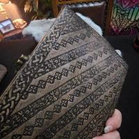 Leather Pentagram Journal with Stones