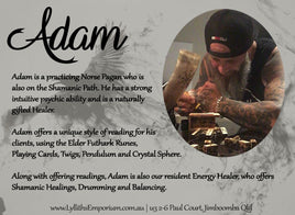 Pre-Book a Reading with Adam