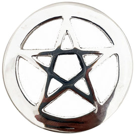 Silvertone Pentacle Altar Tile