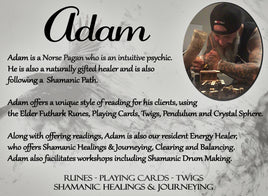 Pre-Book a Reading with Adam