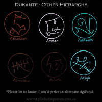 Goetic Altar Sigils - Dukante Other