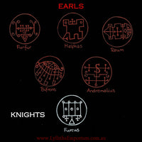 Goetic Altar Sigils - Earls & Knights