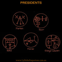 Goetic Altar Sigils - Presidents