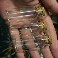 Mini Glass Bottles ~ 3pk
