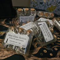 Mini corked bottles for spells