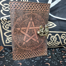 Dark Pentacle Leather Journal