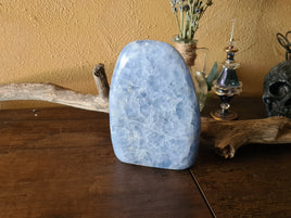 Blue Calcite - standing #1