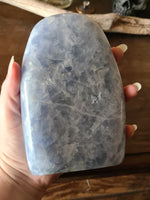 Blue Calcite - standing #1