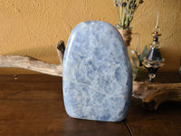 Blue Calcite - standing #1