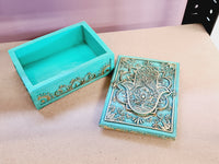 Tarot or Trinket Box - Hamsa Hand