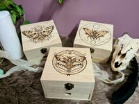 Death's-Head Moth Wooden Chest