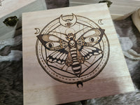 Death's-Head Moth Wooden Chest