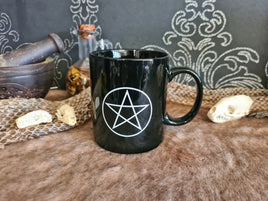 Black Pentacle Coffee Mug