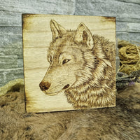 Wolf Wooden Chest