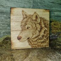 Wolf Wooden Chest