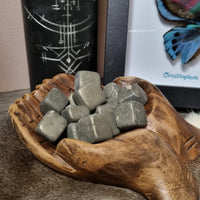 Pyrite "cubes" - tumbled stones