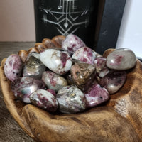 Pink Tourmaline in Quartz - Tumbled stones