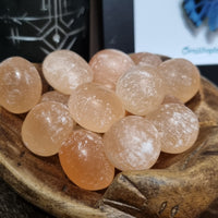 Peach Selenite - Tumbled stones