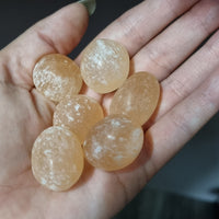 Peach Selenite - Tumbled stones