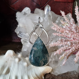 Moss Agate Pendant #01