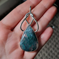 Moss Agate Pendant #01